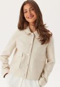 VILA Vijumpy L/S SHORT JACKET - NOOS Super Light Natural Me 34