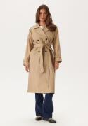 VILA Viaddison L/S LONG TRENCHCOAT  Savannah Tan 40