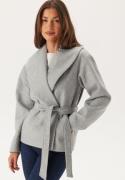 ONLY Onlaugusta Life Short Coat  Light Grey Melange L