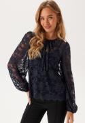 Happy Holly Lace Top Navy 52/54