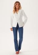 BUBBLEROOM V-neck Shaped Blazer Offwhite 40