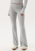 ONLY Onlglamour Fold Down Pant Light Grey Melange XS