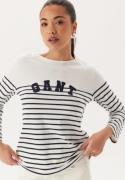 GANT Reg Breton Boat Neck T-shirt Evening Blue S