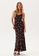 Bardot Monroe Cowl Neck Maxi Dress 194008 Black Floral 36(UK8)