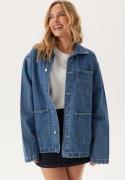 Dr. Denim Devon Worker Jacket  Stream Sky Retro Contrast      L