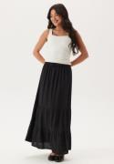 Happy Holly Linen Maxi Skirt Black 48/50