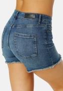 ONLY Onlblush Raw Denim Shorts Dark Blue Denim M
