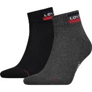 Levis Strumpor 2P Sport Mid Cut Sock Svart/Grå Strl 39/42