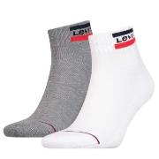 Levis Strumpor 2P Sport Mid Cut Sock Vit/Grå Strl 43/46