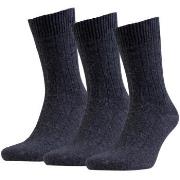 Amanda Christensen Strumpor 3P Supreme Wool Sock Antracit Strl 39/42