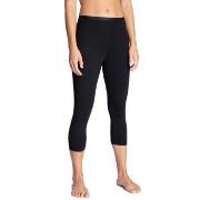 Calida Natural Comfort Capri Leggings Svart bomull Medium Dam