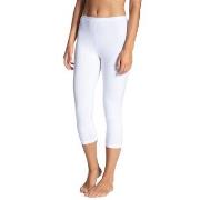 Calida Natural Comfort Capri Leggings Vit bomull Small Dam