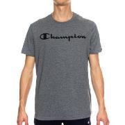 Champion Classics Men Crewneck T-shirt Grå bomull Medium Herr