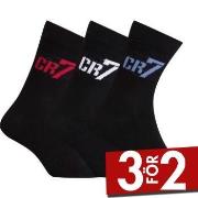 CR7 Cristiano Ronaldo Strumpor 3P Boys Socks Svart Strl 35/39