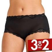 Damella Trosor Silk Brief Svart silke Medium Dam