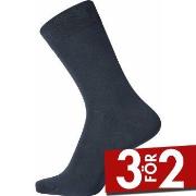 Egtved Strumpor Pure Cotton Socks Mörkblå bomull Strl 40/45 Herr