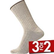 Egtved Strumpor Wool No Elastic Rib Socks Beige Strl 45/48