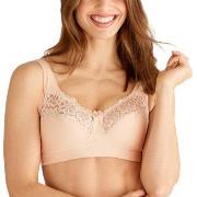 Swegmark BH Cotton Bloom Fairtrade Soft Bra Creme bomull C 80 Dam