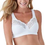 Swegmark BH Cotton Bloom Fairtrade Soft Bra Vit bomull E 80 Dam