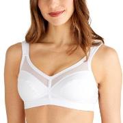 Swegmark BH Net Faitrade Cotton Soft Bra Vit ekologisk bomull D 75 Dam