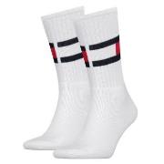 Tommy Hilfiger Strumpor Flag Sock Vit Strl 39/42