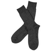 Topeco Strumpor Men Wool Rib Socks Mörkgrå Strl 41/45 Herr