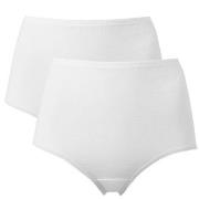 Trofe High Maxi Briefs Trosor 2P Vit bomull Small Dam