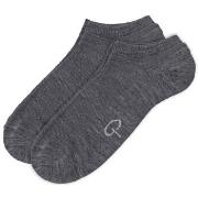 Pierre Robert Strumpor 2P Wool Low Cut Socks Grå Strl 41/45