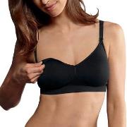 Anita BH Seamless Nursing Bra Svart nylon X-Large Dam