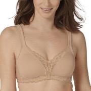 Triumph BH Modern Lace Cotton Soft Bra Beige B 90 Dam