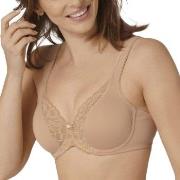 Triumph BH Modern Lace Cotton Underwire Bra Beige F 75 Dam