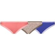 Calvin Klein Trosor 3P Bottoms Up Refresh Bikinis Blå/Rosa nylon Mediu...