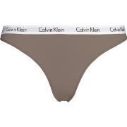 Calvin Klein Trosor Carousel Thong Brun bomull Large Dam