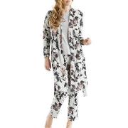 Damella Greymelange Flower Wrap Around Robe Grå X-Large Dam