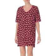 DKNY Wishlist Worthy Sleepshirt Röd Mönstrad polyester Medium Dam