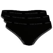 Tommy Hilfiger Trosor 3P Lace Brief Svart X-Small Dam