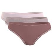 Tommy Hilfiger Trosor 3P Lace Brief Rosa/Grå Medium Dam