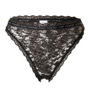 Calvin Klein Trosor CK One Lace Brazilian High Waist Svart nylon Small...