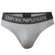 Armani Cotton Stretch Brief Kalsonger Grå bomull X-Large Herr