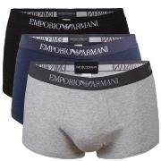 Armani Pure Cotton Trunks Kalsonger 3P Grå/Blå bomull Medium Herr