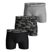 Björn Borg Kalsonger 3P Essential Shadeline Shorts Grå/Svart bomull X-...