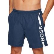 BOSS Badbyxor Dolphin Recycled Swim Shorts Mörkblå polyester X-Large H...