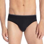 Calida Kalsonger Pure and Style Mini Brief Svart bomull Medium Herr