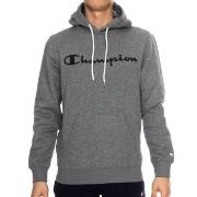 Champion Classics Men Hooded Sweatshirt Grå X-Large Herr