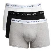 Gant Kalsonger 3P Essential Basic CS Trunks Grå/Svart bomull X-Large H...