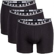 BOSS Kalsonger 3P Cotton Stretch Boxer Brief Long Svart bomull Medium ...