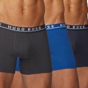 BOSS Kalsonger 3P Cotton Stretch Boxer Brief Long Blå/Grå bomull Mediu...