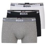 BOSS Kalsonger 3P Cotton Stretch Trunks Vit/Svart bomull Large Herr