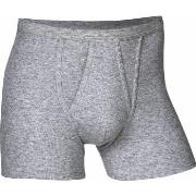 JBS Kalsonger Basic Fly Boxer Grå bomull X-Large Herr