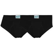 JBS Kalsonger 2P Organic Cotton Brief Svart ekologisk bomull 3XL Herr